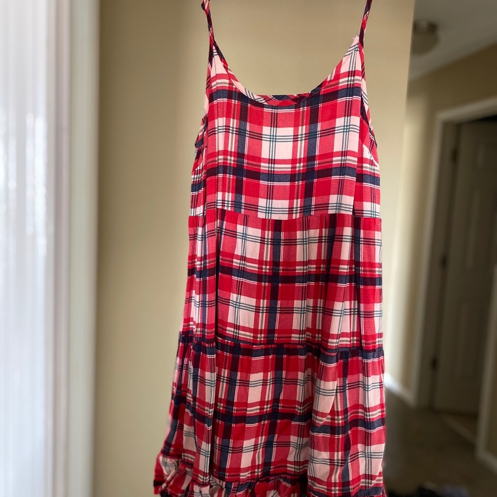 Plaid Flowy Dress